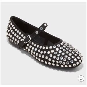A new day target Issa embellished Mary Jane ballet flats in black 10